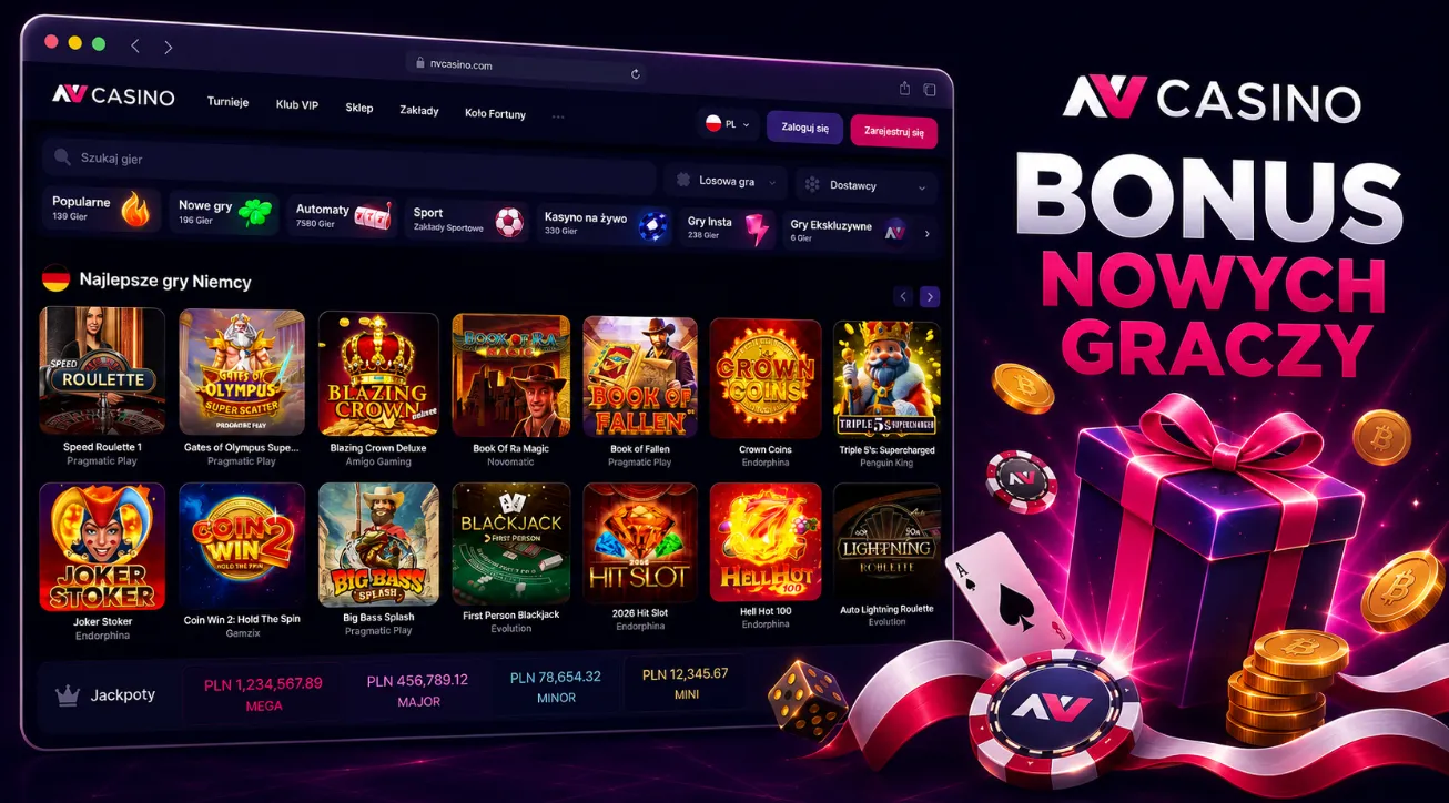 NV Casino bonus dla nowych graczy
