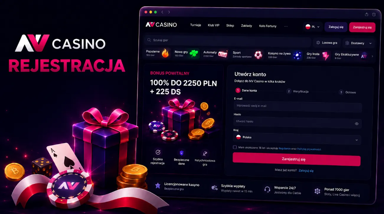 NV Casino rejestracja