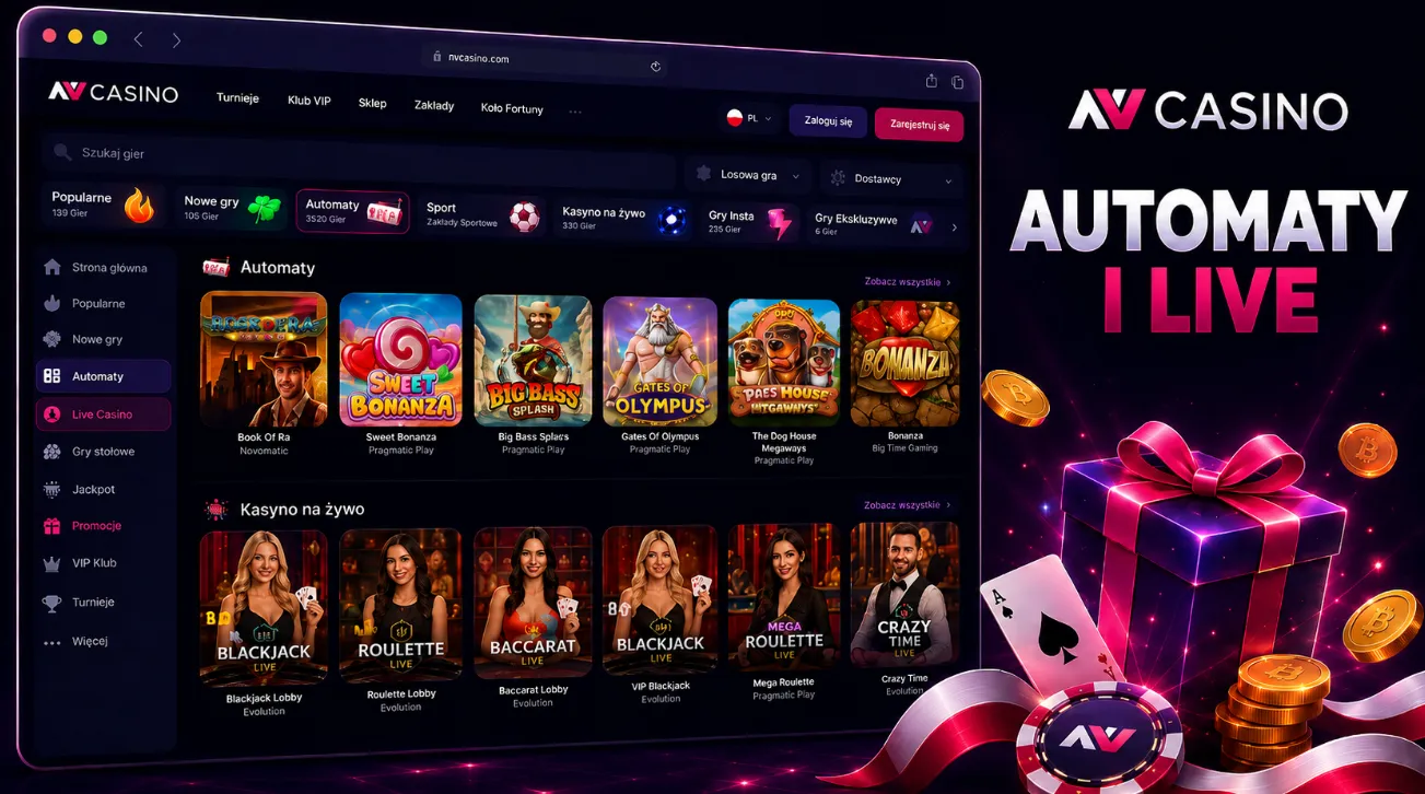 NV Casino online z automatami i grami live